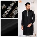 EFG LUXURY PANJABI (Arabian Nights) Embroidery Collar Placket 100% Cotton Fabric. 