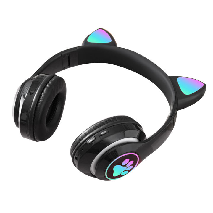 Cute Cat Ear Bluetooth Headphone Kid with Mic Phone Headset