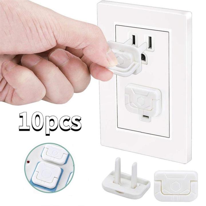 10 Pcs Child Safety Protection Socket Plug Protector Baby Electric Shock Protection Power Supply Cover Anti-Electric