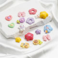 St. kunkka 10Pcs Acrylic Heart Patch Resin Flower Beads Patch Can Be Used For DIY Jewelry Making Crafts and Accessories. 