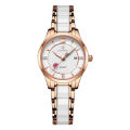 A single-piece calendar diamond-encrusted ceramic fashion watch online celebrity live waterproof student quartz ladies watch. 
