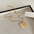 Fever's same high-end metal love necklace for women, retro personality, simple and versatile temperament neck chain, clavicle chain.