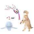 Electronic Pet Cat Toy Intelligent Automatic Cat Sports Toy Electric Rotating Butterfly Cat Stick Interactive Toy.. 