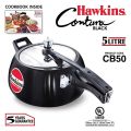 Hawkins Contura Pressure cooker 5L Black Made in India. 