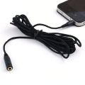 HA 3m 10ft 3.5mm Unisex For Headphone Stereo Audio Extension Cable For Phone MP3-black.