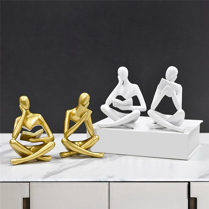 Thinkers%20Sculptures,Gold%20Thinkers%20Resin%20Statue%20Reading%20Ornament,Thinkers%20Sculpture%20Decoration,%20Modern%20Book%20Decor%20Easy%20to%20Use%20B%20-%20Image%203