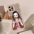 Kamado Nezuko Kimetsu No Yaiba Phone Case for iPhone 11 12 13 Mini Pro Max 14 Pro Max Case shell. 