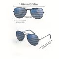 Men's Trendy Metal Frame Sunglasses With American Flag, Prom Party Sunglasses.