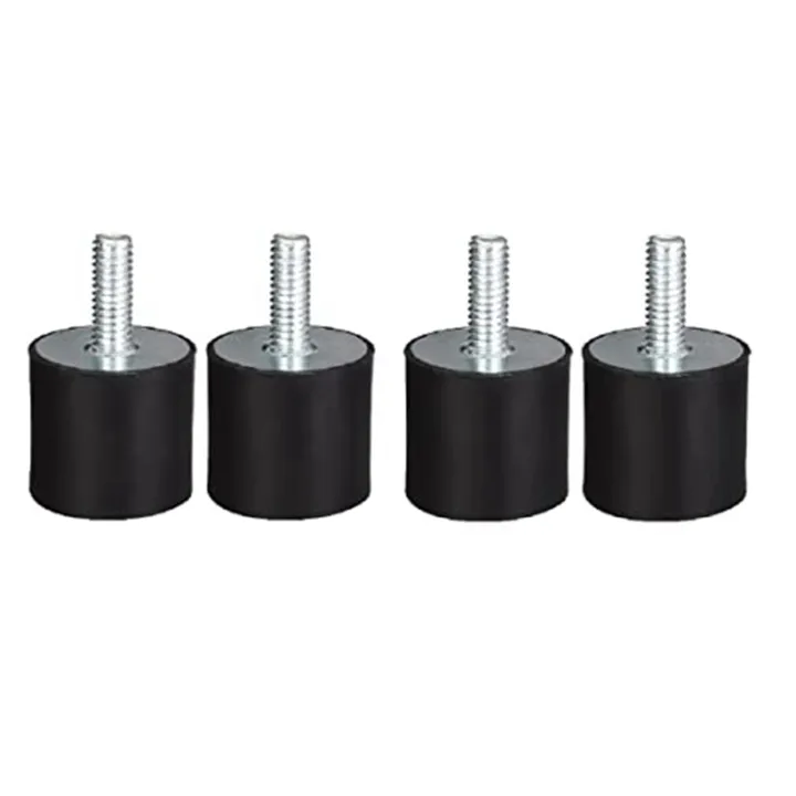 4%20Pcs%20M8%20Thread%20With%20Studs%2040mm%20X%2030mm%20Cylindrical%20Rubber%20Mounts,%20Vibration%20Isolators%20Steering%20Damper%20Easy%20To%20Use%20-%20Image%202
