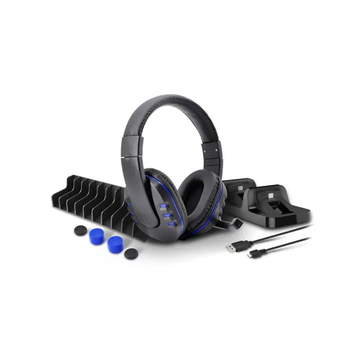 DOBE%205%20in%201%20Game%20Pack%20Charger%20Station%20Dock%20Microphone%20Gaming%20Headset%20Games%20Stroage%20Stand%20for%20PS4/PS4%20Pro/PS4%20Slim%20-%20Image%207