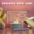3D LED Note Board USB Message Board with WHITE PEN Creative Acrylic Lamp Night Lights Gifts Bedroom Desk Lamp. 