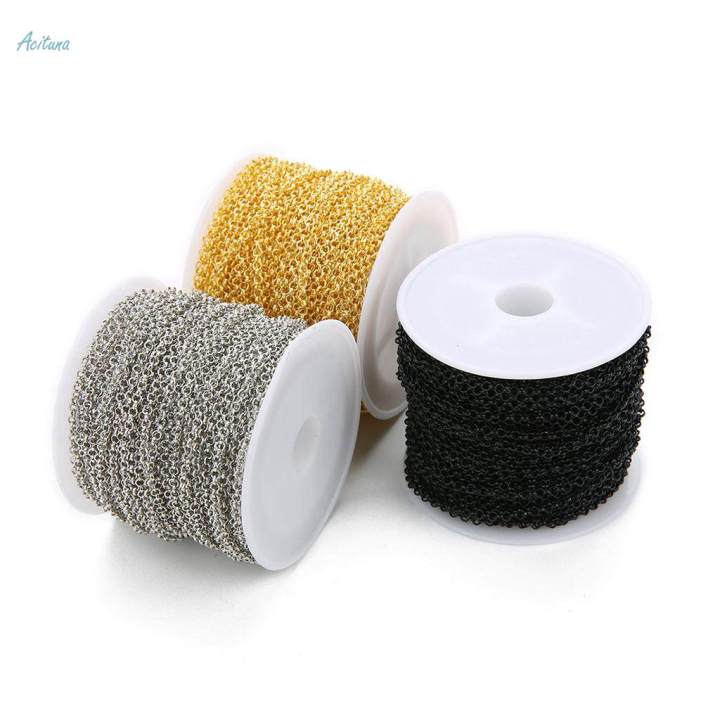 2%20Roll%20O%20Shape%20Jewelry%20Making%20Chain%2020%20Yard%20Necklace%20Bracelet%20Extender%20Chain%202mm%20-%20Image%207