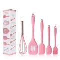 5 Pieces In 1 Set Cooking Tools Kitchenware Soft Silicone Kitchen Tools Utensil Set Kitchen Accessories. 