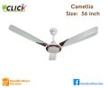 Click Camellia Ceiling Fan 56'' - Ivory Gold, 07 Years Replacement Guaranty.