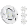 NCANRUI 4Pcs Marine Boat Interior Lights,12V LED Boat Deck Courtesy Light 3Inch Round White 6 LED Stern Transom Anchor Light. 