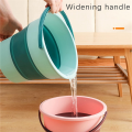 Collapsible Bucket, Collapsible Plastic Bucket Telescopic Portable Foot Bucket, Foldable Portable Car Wash Bucket Easy Install B. 
