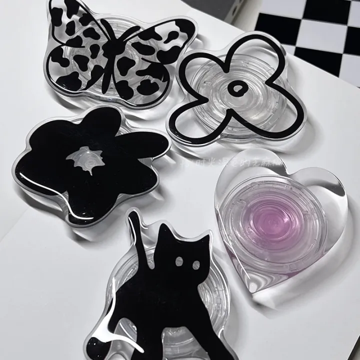 Korea%20Cute%20Cat%20Black%20Butterfly%20Flower%20Grip%20Tok%20Phone%20Holder%20Finger%20Ring%20Foldable%20Griptok%20For%20iPhone%20Samsung%20Universal%20Accessorie%20-%20Image%203
