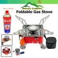 Foldable Camping Gas Stove Portable Folding stove + Free Gas Can. 