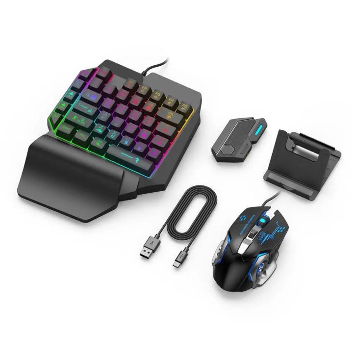 One-Handed%20Gaming%20Keyboard%20And%20Mouse%20Set%205.0%20Converter%20Ergonomic%20Portable%20Game%20Controller%20For%20Mobile%20Phone%20Gamer%20Fast%20Charging%20-%20Image%207