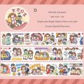 Panda Online Special Oil And Paper Tape, Sweet Little Things Series, Hand-painted Cute Characters, Hand Tent Materials, Decorative Stickers.