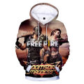 2021 New Free Fire 3D printed hoodie sweatshirt Boys Girls Harajuku long sleeve coat children clothes oversized.