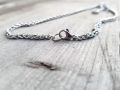 Mens 4mm Stainless Steel Wheat Chain Necklace Classic Pendant Accessories Jewelry Gifts for Him. 