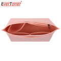 【Lejia】EverToner Felt Insert Fits For Longchamp Handbag Liner Bag Organize Cosmetic Bag Felt Cloth Makeup Bag Support Handbag lining Insert Purse Bags.