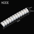 PVC Connector AC220v 12Way Electrical Screw Terminal Connector PVC Heavy Duty Plastic Barrier Terminal Block Strip For Wire Joining Electrical Cable. 