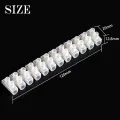 PVC Connector Heavy Duty AC 220v 5 to 30Ampere 12 Way Electrical Screw Terminal Connector PVC Plastic Electrical Cable Connector.