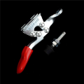 NXFDSIOZ 48 Pieces Hand Tool Adjustable Toggle Clamp 201A Antislip Red Horizontal Clamp 201-A Quick Release Heavy Duty Tool. 