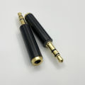 2Pcs Gold-Plated 3.5mm 3Pole TRS Male Plug to 3.5mm Jack 4Pole TRRS Female Stereo Audio Connector Mic Extension Cable Converter. 