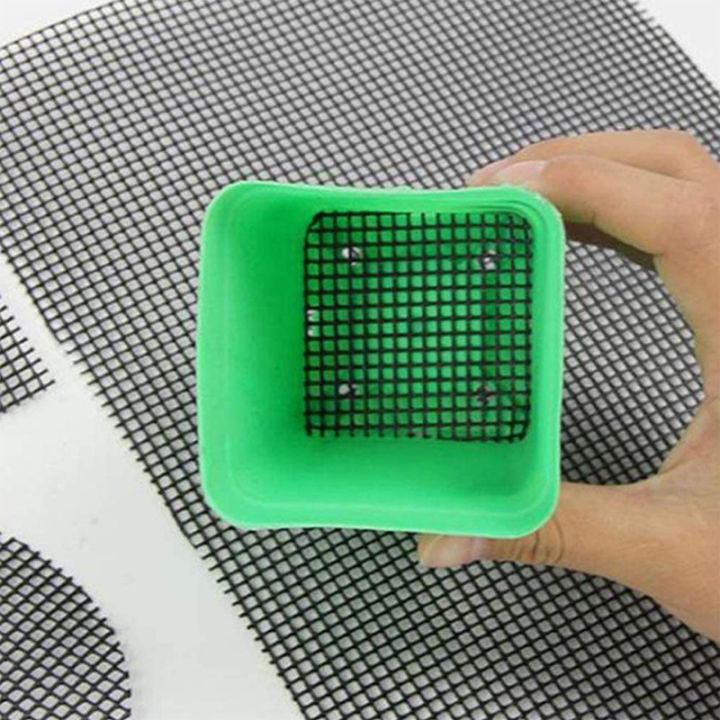 50Pcs/Pack%20Square%20Soil%20Grid%20Mat%20Flowerpot%20Hole%20Mesh%20Mats%20Bonsai%20Basin%20Grid%20Mat%20Sunlight%20Mall%20-%20Image%204
