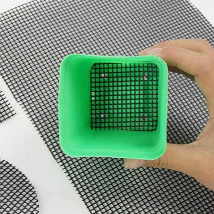 50Pcs/Pack%20Square%20Soil%20Grid%20Mat%20Flowerpot%20Hole%20Mesh%20Mats%20Bonsai%20Basin%20Grid%20Mat%20Sunlight%20Mall%20-%20Image%204