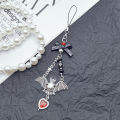 Gothic Bat Tassel Phone Chain Sorcerer Pagan Keychain Bag Charms Phone Charm Pendant Camera Lanyard Backpack Chains Decor Tetuo.