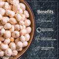 Phool Makhana 50 gm (Fox Nut/Popped Lotus Seed) Plain Raw Uncooked All Natural | Vegan | No Colors | Gluten Friendly | NON-GMO. 