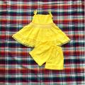 Beautiful Cotton Fabric Girls Frock set for 0-1 years baby dress, girls frock, girls fancy frock. 