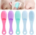 Silicone Face Cleaner Blackhead Remover Brush Cleanser Nose Pore Brush Finger Scrubber Tool Facial Skin Cleaner Massage Brush.