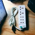 Multi Plug Maxline 209 Multiplug 5 Port Extension Socket 7 Feet Cable. 