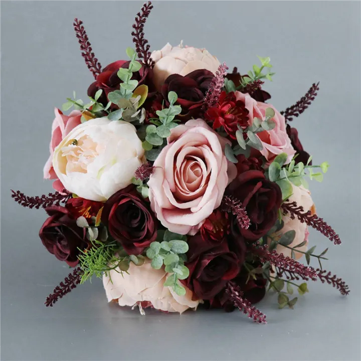 BRADOO%203X%20Burdy%20Dusty%20Pink%20Rose%20Bouquet%20-%20Blush%20Blooming%20Peony%20with%20Eucalyptus%20Perfect%20Bridal%20Wedding%20Flowers%20-%20Image%203