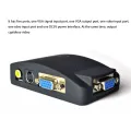 AV to VGA Adapter RCA VGA Converter PC RCA Composite S-Video AV Input to PC VGA LCD Output Converter Switch Box. 