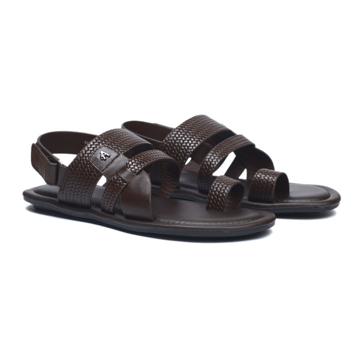 Apex Dark Brown Leather Sandal for Men