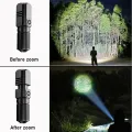 10000 lumens EDC powerful LED flashlight xhp70 3 modes USB rechargeable flash light mini torch lamp flashlights for camping, fish. 