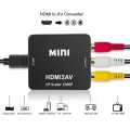 HDMI to AV HDMI To Old TV RCA AV/CVBS Adapter HDMI2AV Video Converter Support NTSC PAL. 