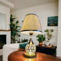 Modern Transparent Bedroom K9 Crystal Table Lamps Lights Desk Bedside Standard Lighting Living Room Lamparas de Mesa 110-240V High 40CM* Wide 21CM Warm Light.