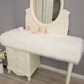 Plush dressing table cushions, table tops, hairy tablecloths, tablecloths, Internet celebrity ins, imitation wool decorations, dresser mats. 