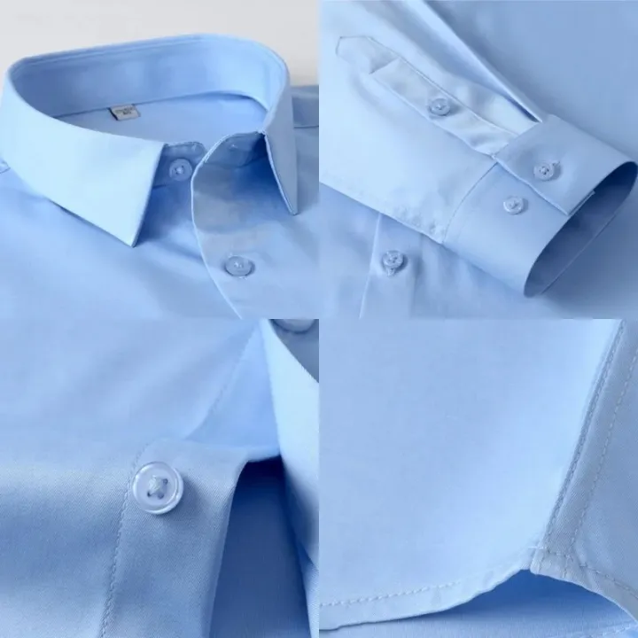 HoneyYami%20New%20Quality%20Stretch%20Anti-Wrinkle%20Men%20Shirts%20Long%20Sleeve%20Dress%20Shirt%20For%20Male%20Slim%20Social%20Business%20Blouse%20Solid%20Color%20Shirt%20S-6XL%20-%20Image%206
