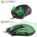 G820 Wired Gaming Mouse 7 Color Backlight 6 Button LED 3200 Optical DPI Computer Mouse Gamer Mouse.