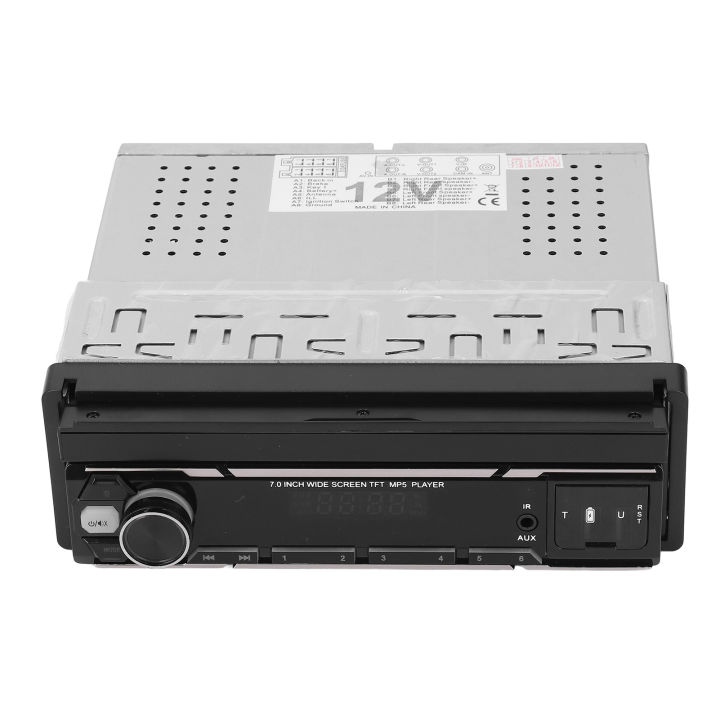 7 Inch Single Din Car Stereo for Carplay for Android Auto Bluetooth Head Unit Receiver with 12LED Backup Camera Hands Free Calling