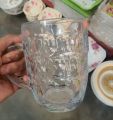1 Piece Clear 600Ml Glass  Water Mug- 09 - Coffee Mug. 