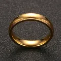 Vnox Mens Little Finger Ring Gold Color Stainless Steel anillo masculino Male Jewelry. 